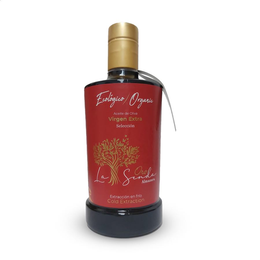 Oro La Senda Almazara - AOVE selección centenaria ecológico D.O.P. Aceite Campo de Montiel 500ml, 6uds