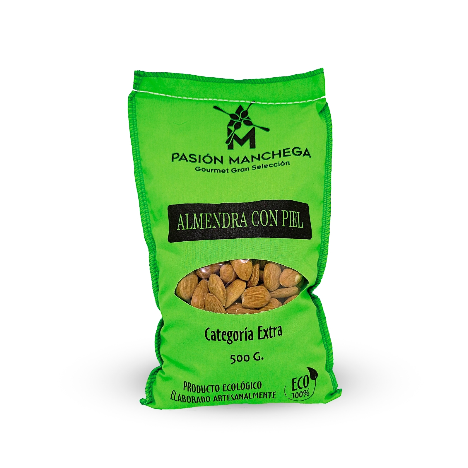 Pasión Manchega - Lote de almendras y pistachos ecológicos, 6uds