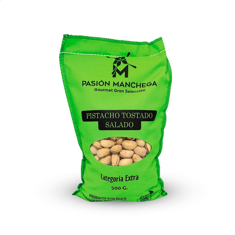 Pasión Manchega - Lote ecológico de pistachos y almendras, 6uds