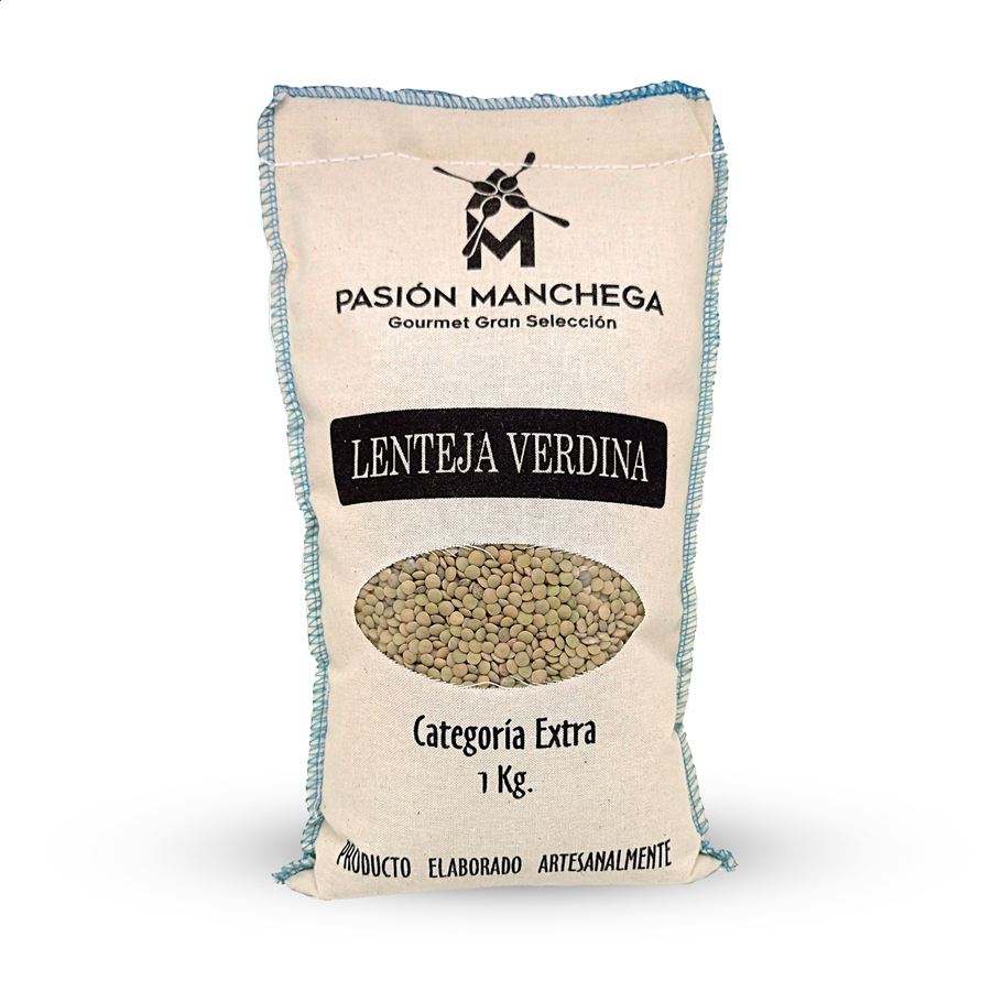 Pasión Manchega - Lote de legumbres verdinas, lechosas y fabes secas 1Kg, 6uds