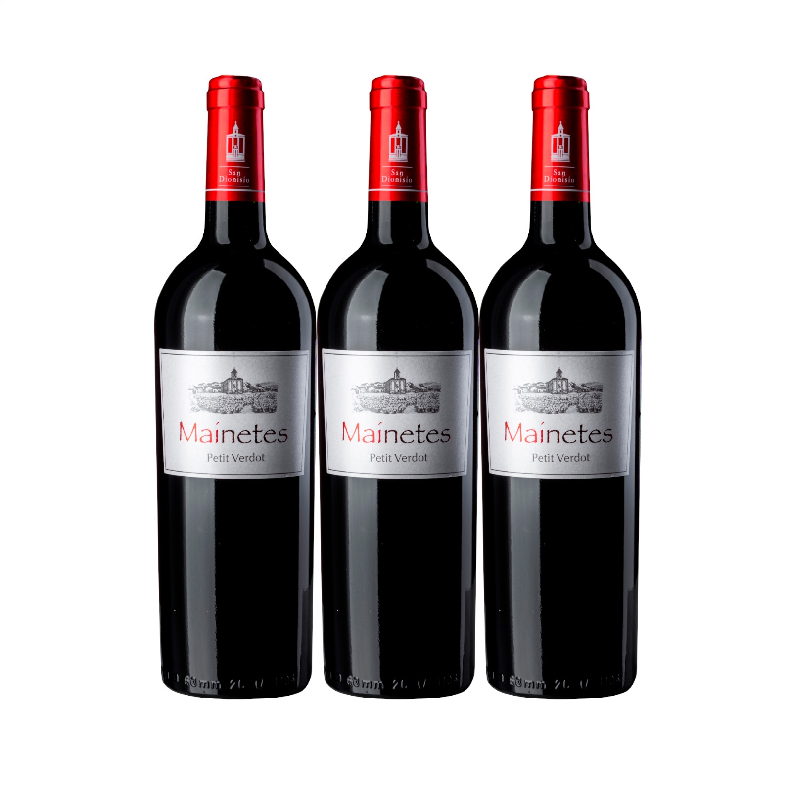 Bodegas San Dionisio - Mainetes Petit Verdot vino tinto D.O.P. Jumilla, 75cl, 3uds