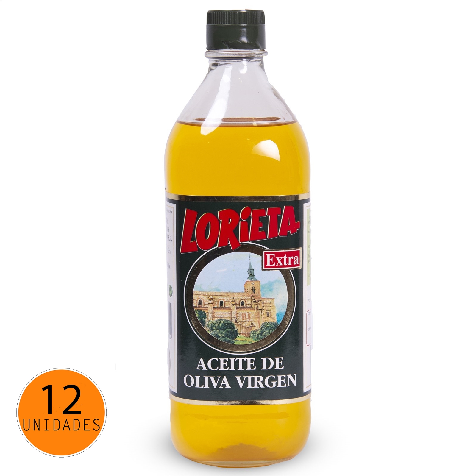 Lorieta - Aceite de oliva virgen extra Cornicabra 1L, 12uds