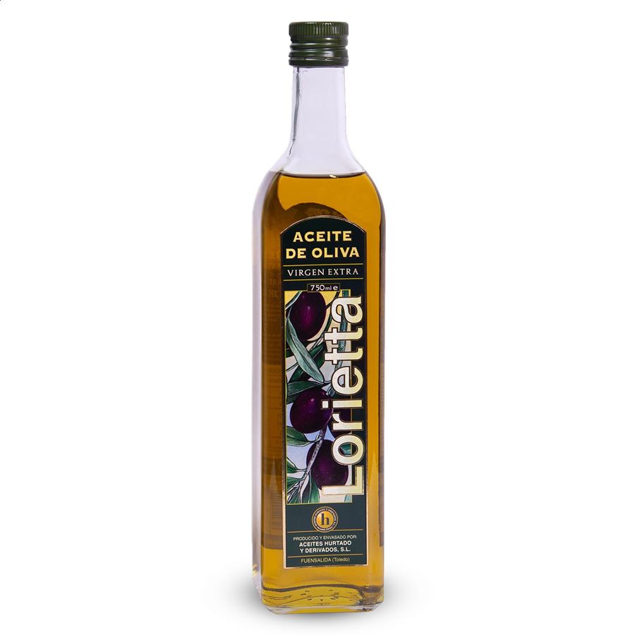 Lorieta - Aceite de oliva virgen extra Cornicabra 750ml, 12uds