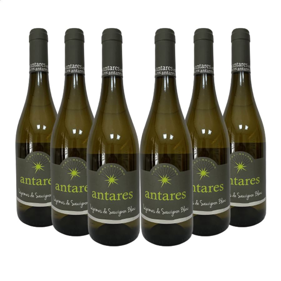 Bodegas Antares - Vino blanco Sauvignon Blanc D.O.P. Manchuela 75cl, 6uds
