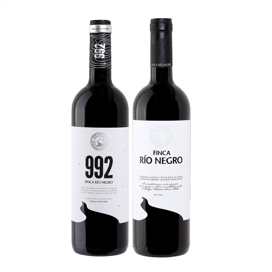 Finca Río Negro - Lote de vino tinto IGP Vino de la Tierra de Castilla 75cl, 4uds