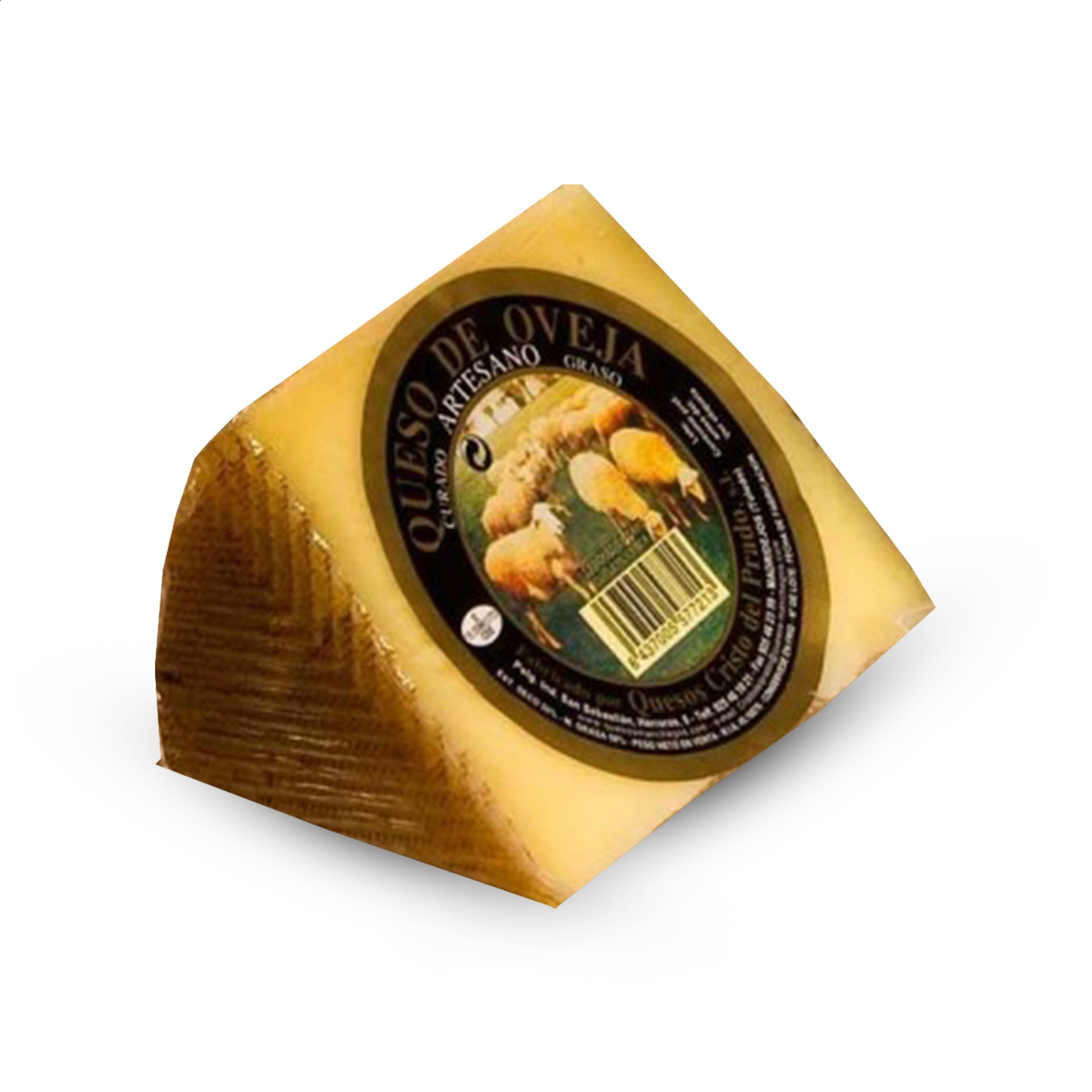 Quesos Cristo del Prado - Cuñas de queso variado 450g aprox, 8uds