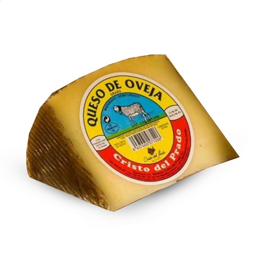 Quesos Cristo del Prado - Cuñas de queso variado 450g aprox, 8uds