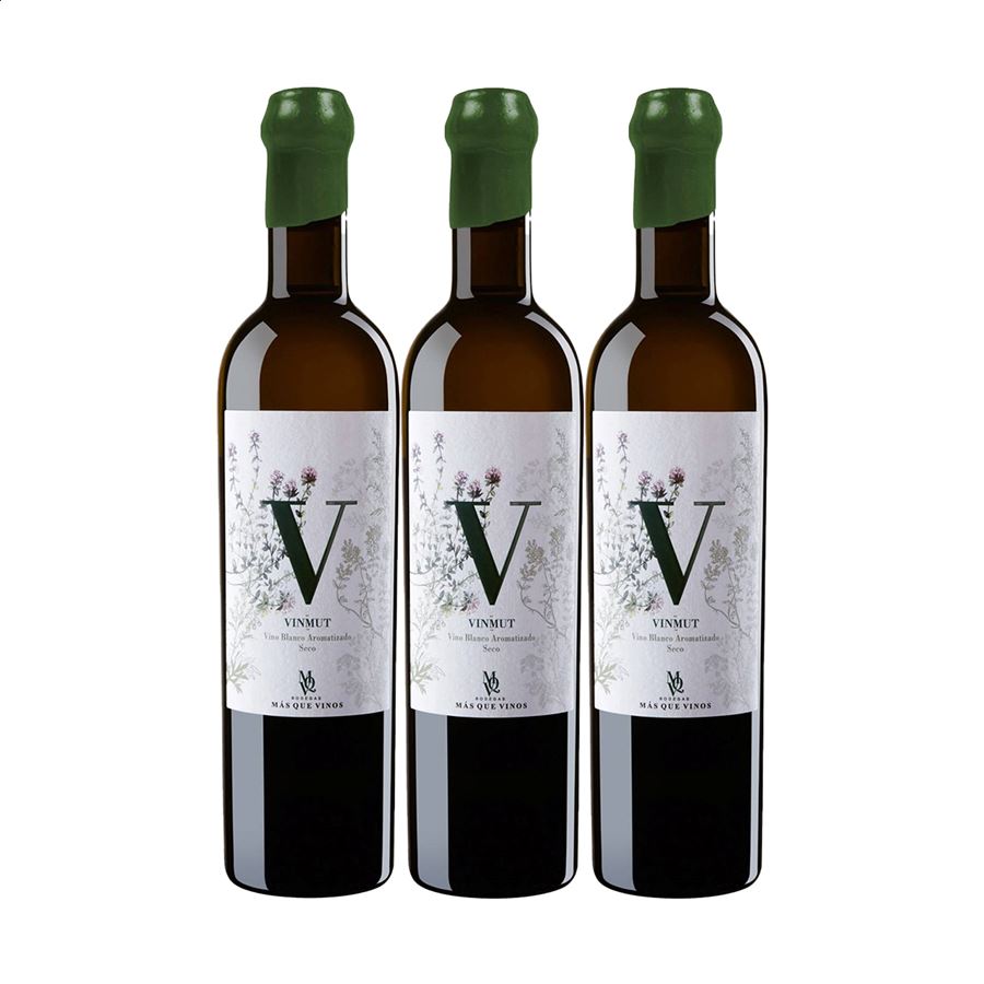 Bodegas Más Que Vinos - Vinmut vino blanco IGP Vino de la Tierra de Castilla 75cl, 3uds