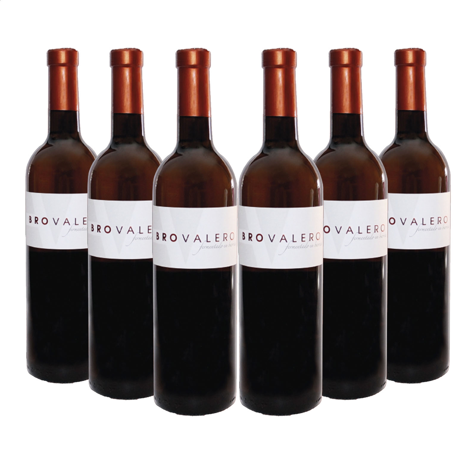 Bro Valero - Vino blanco fermentado en barrica D.O.P. La Mancha 75cl, 6uds