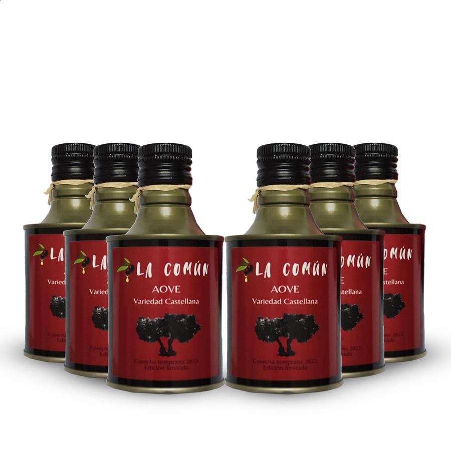 La Común - AOVE Verde Variedad Castellana 250ml, 6uds