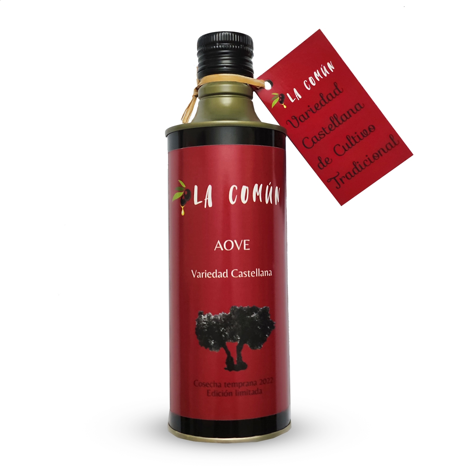 La Común - AOVE Verde Variedad Castellana 500ml, 6uds