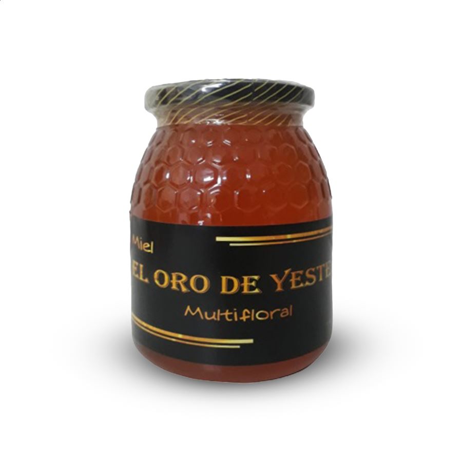 El Oro de Yeste - Miel multifloral de Montaña 975g, 4uds
