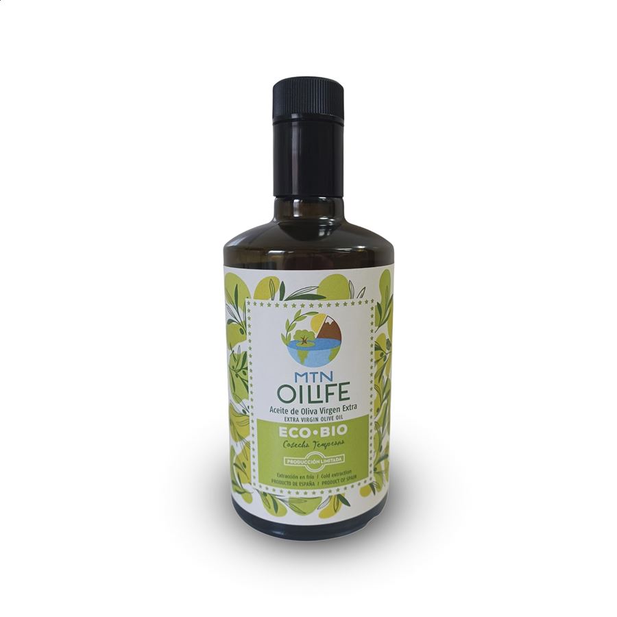 Oilife - AOVE Arbequina ecológico cosecha temprana 500ml, 5uds