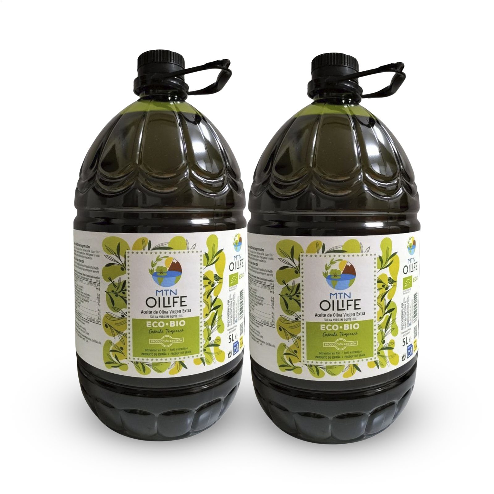 Oilife - AOVE Arbequina ecológico cosecha temprana 5L, 2uds