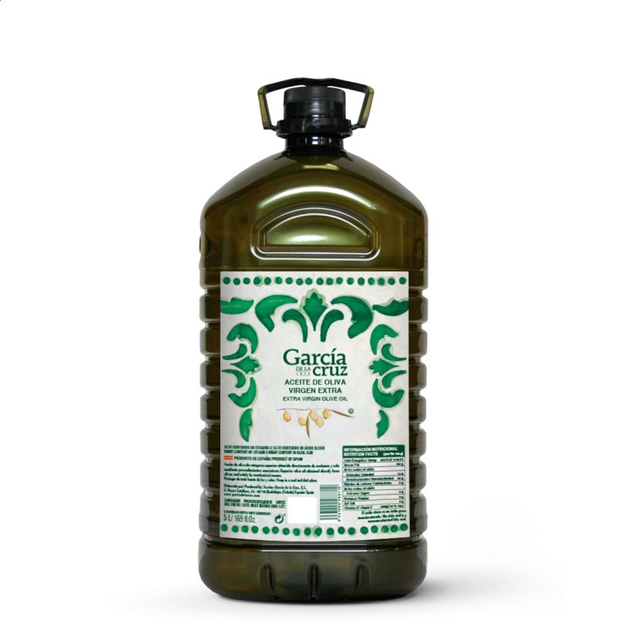 García de la Cruz - Aceite de oliva virgen extra en garrafa 5L, 6uds