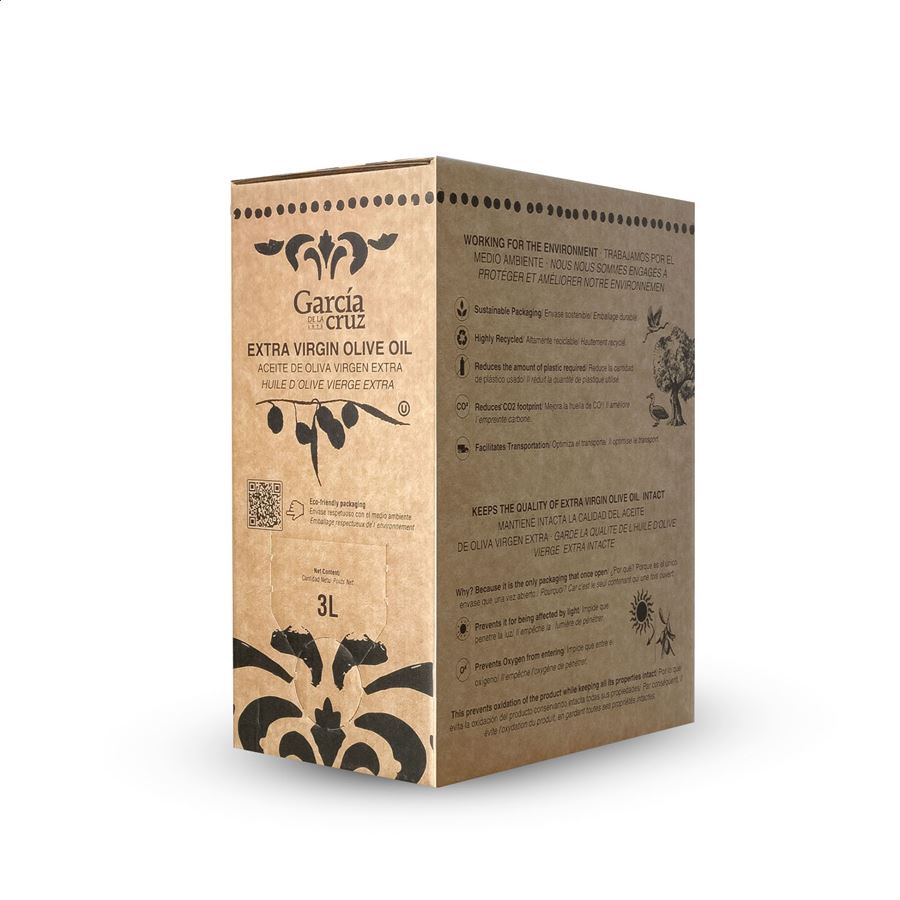 García de la Cruz - Aceite de oliva virgen extra bag in box 3L, 1ud