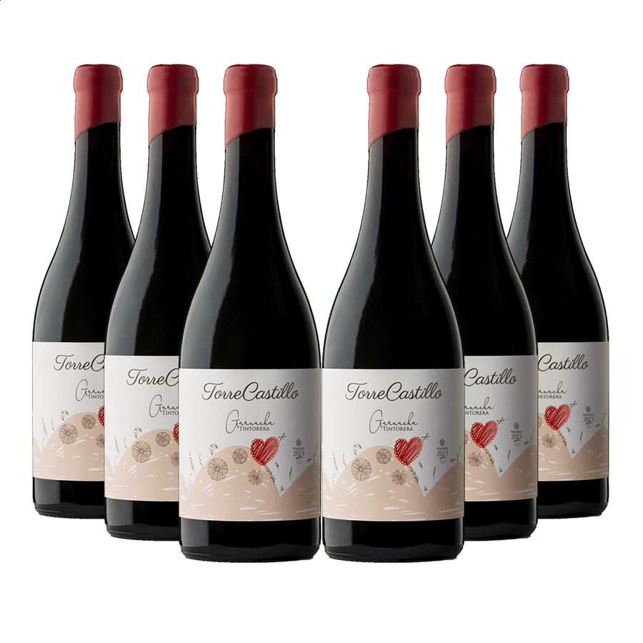 Bodega Torrecastillo – Vino tinto Garnacha Tintorera 2021 D.O.P. Jumilla 75cl, 6uds