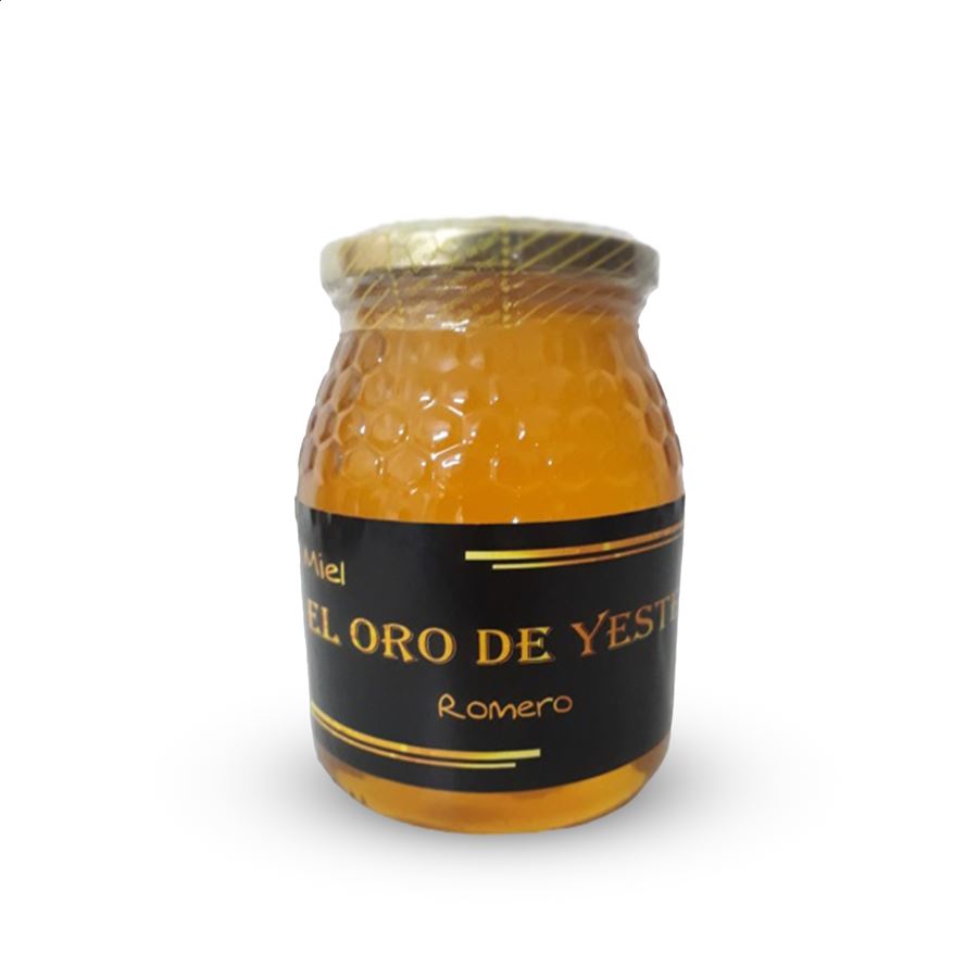 El Oro de Yeste - Lote de miel de romero y montaña 975g, 4uds