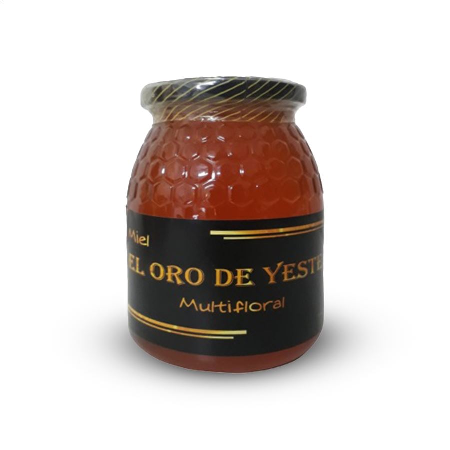 El Oro de Yeste - Lote de miel de romero y montaña 975g, 4uds