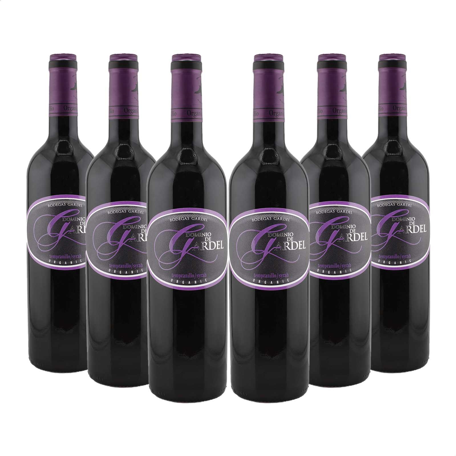 Bodegas Gardel - Dominio de Gardel vino tinto Tempranillo Syrah D.O.P. La Mancha 75cl, 6uds
