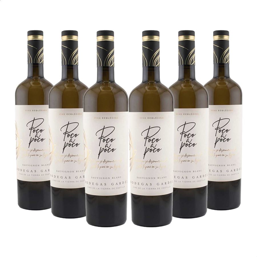 Bodegas Gardel - Poco a Poco vino blanco IGP Vino de la Tierra de Castilla 75cl, 6uds