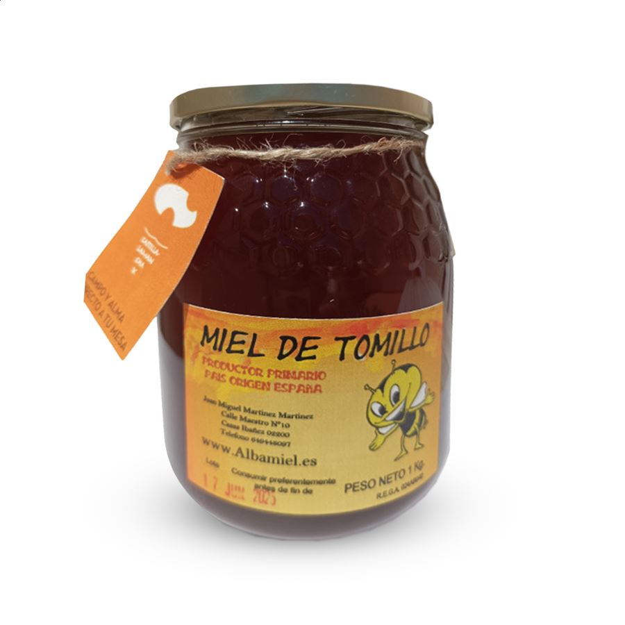 Albamiel - Miel de tomillo cruda 1Kg, 1ud