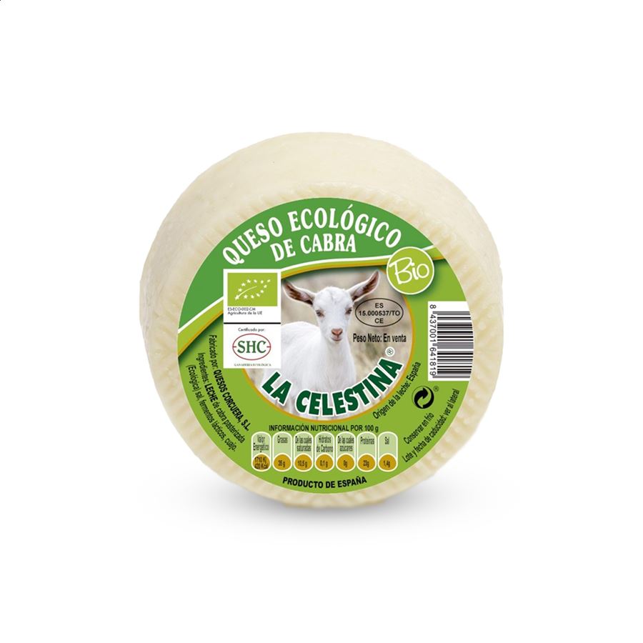 Quesos Corcuera- Lote de queso de cabra ecológico con leche pasteurizada, 4uds