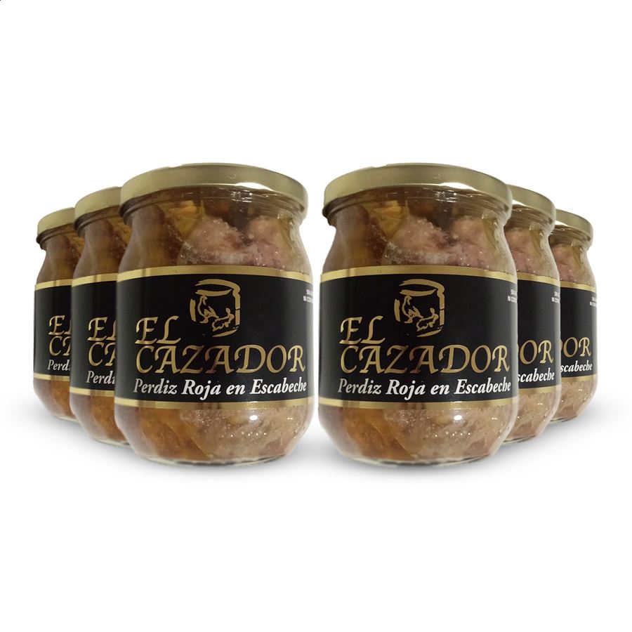 Conservas El Cazador - Perdiz en escabeche especial 500g, 6uds