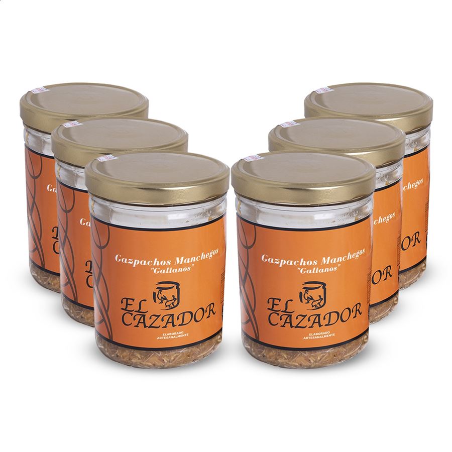 Conservas El Cazador - Gazpachos manchegos 750g, 6uds