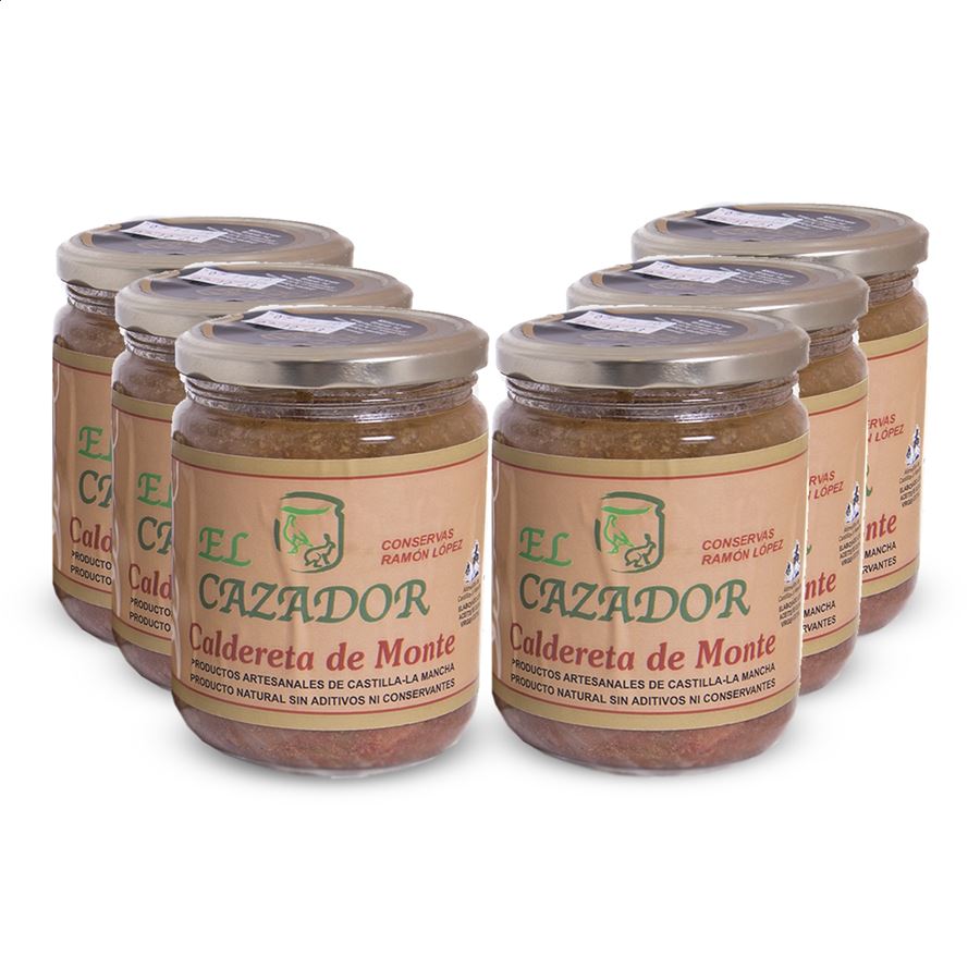 Conservas El Cazador - Caldereta de monte 400g, 6uds