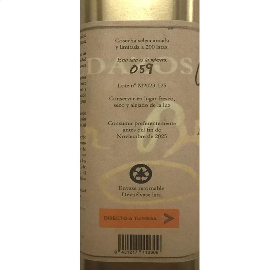 Pedazos de Pilar Benito - AOVE Castellana 1L, 4uds