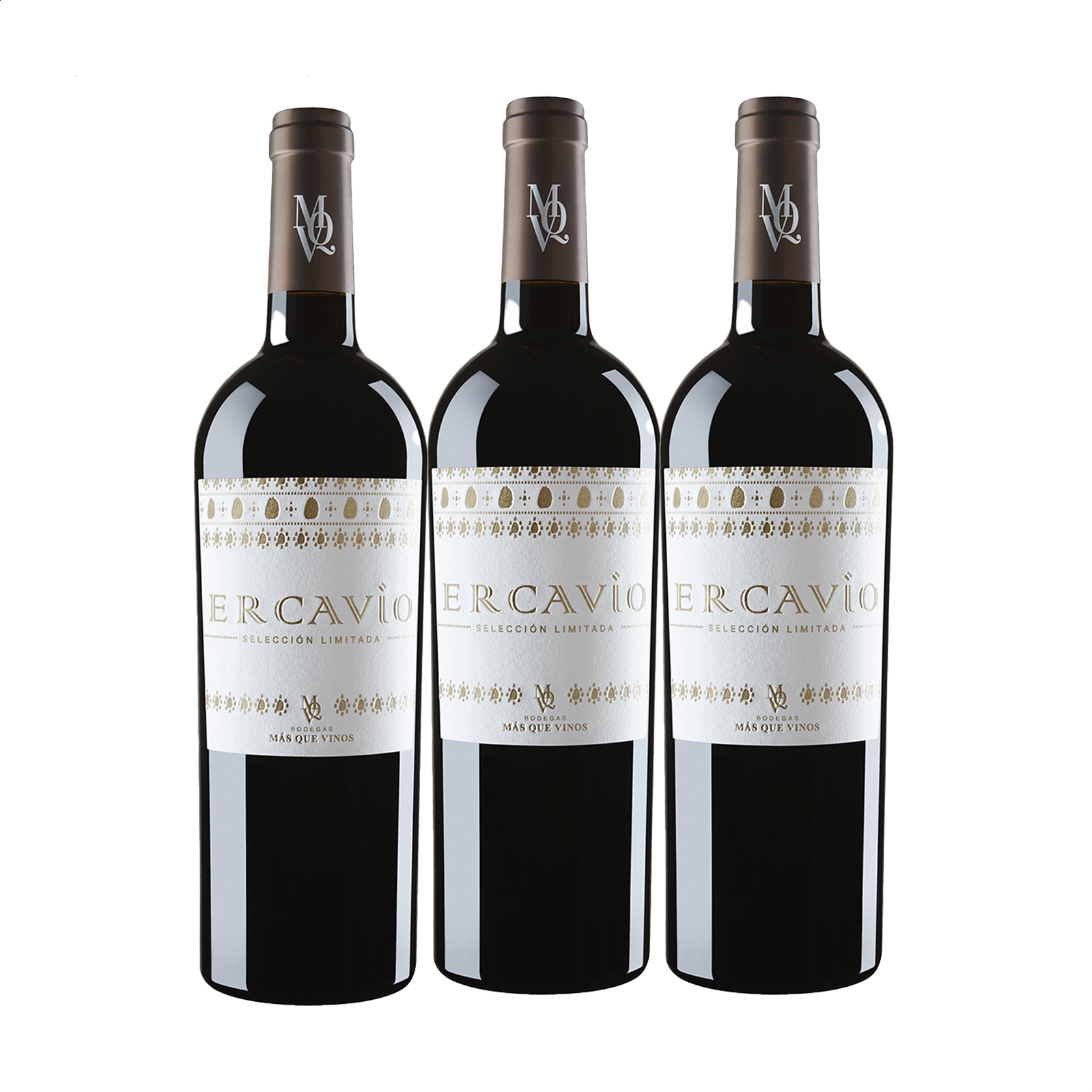 Bodegas Más Que Vinos - Ercavio Selección Limitada vino tinto IGP Vino de la Tierra de Castilla 75cl, 3uds