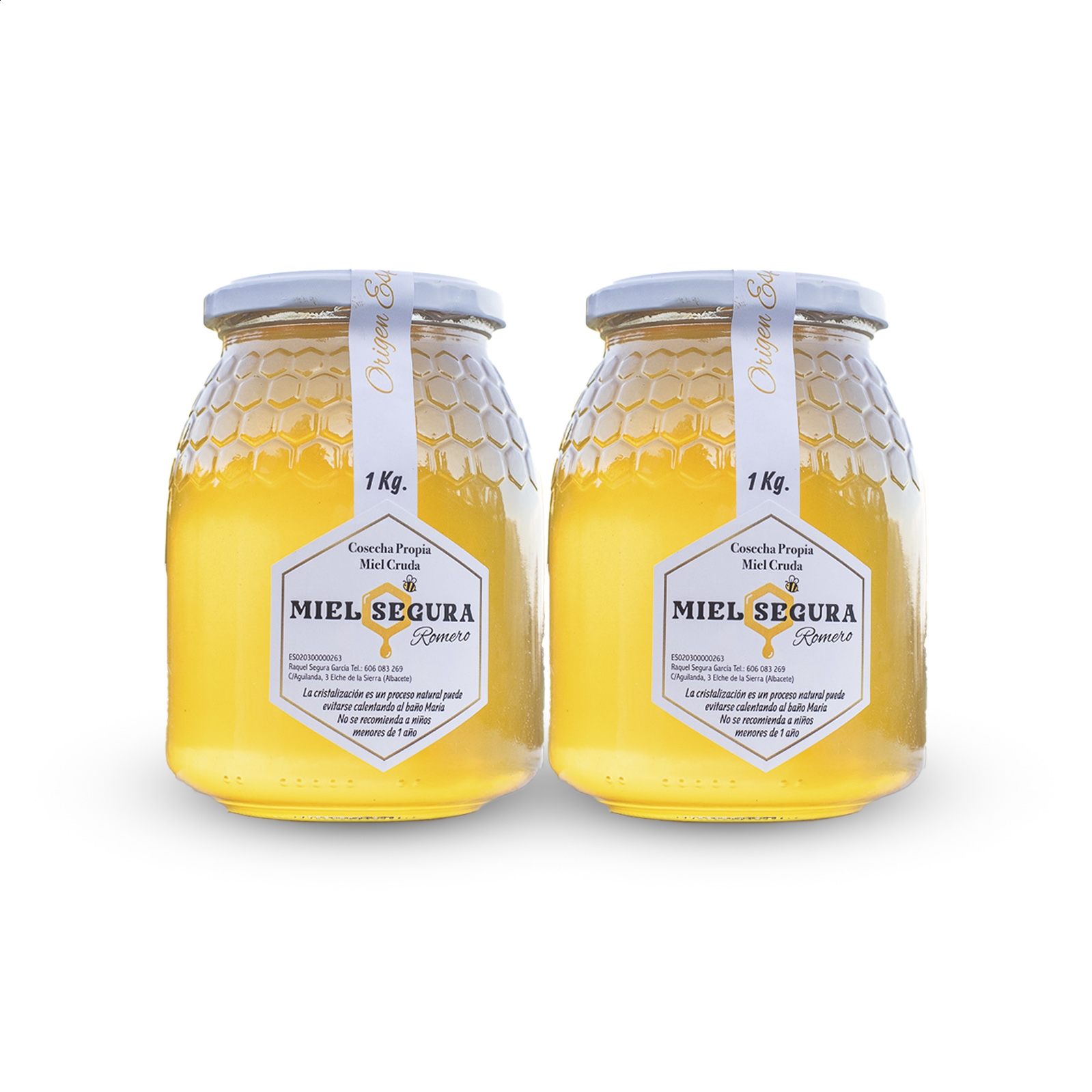 Miel Segura - Miel de Romero 1Kg, 2uds