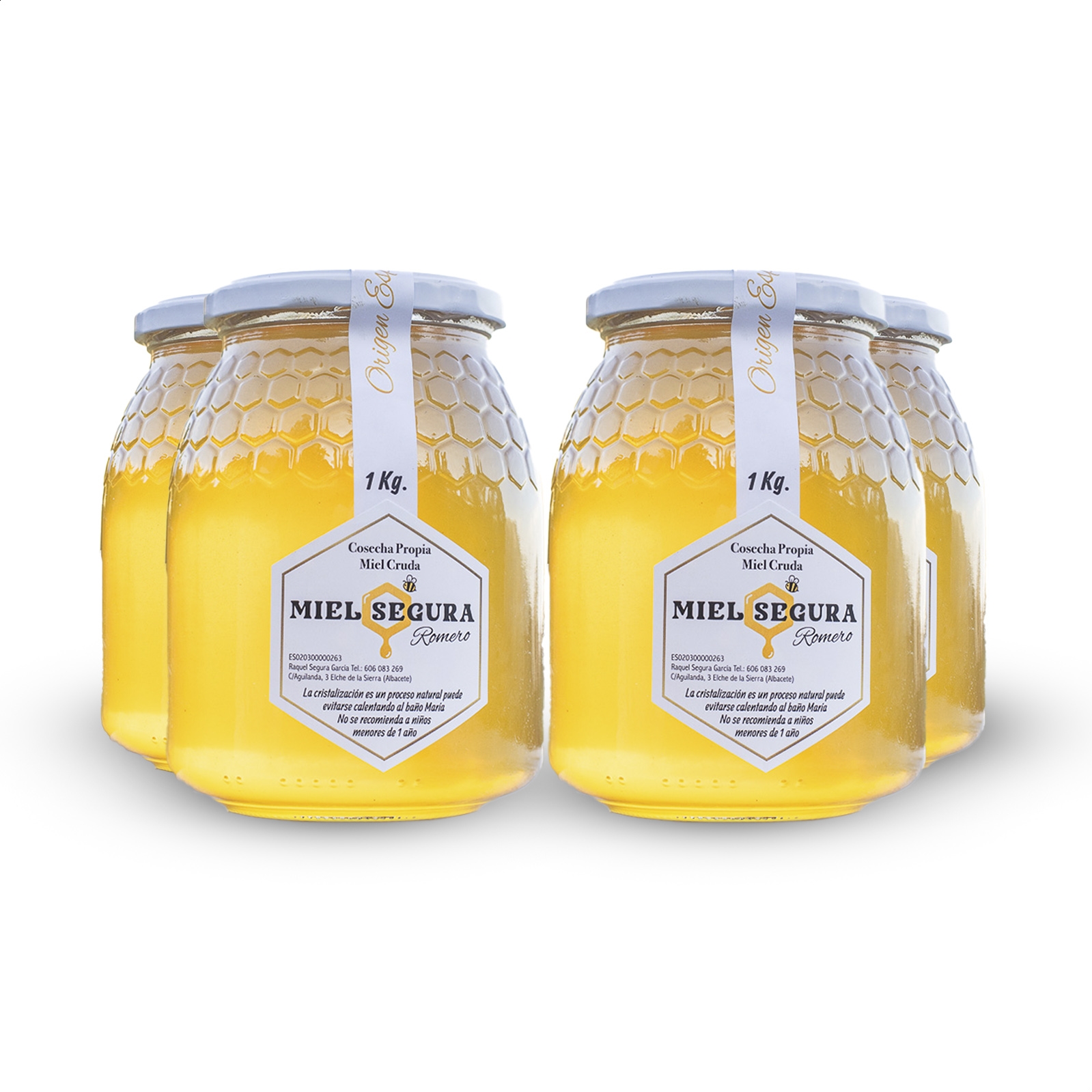 Miel Segura - Miel de Romero 1Kg, 4uds