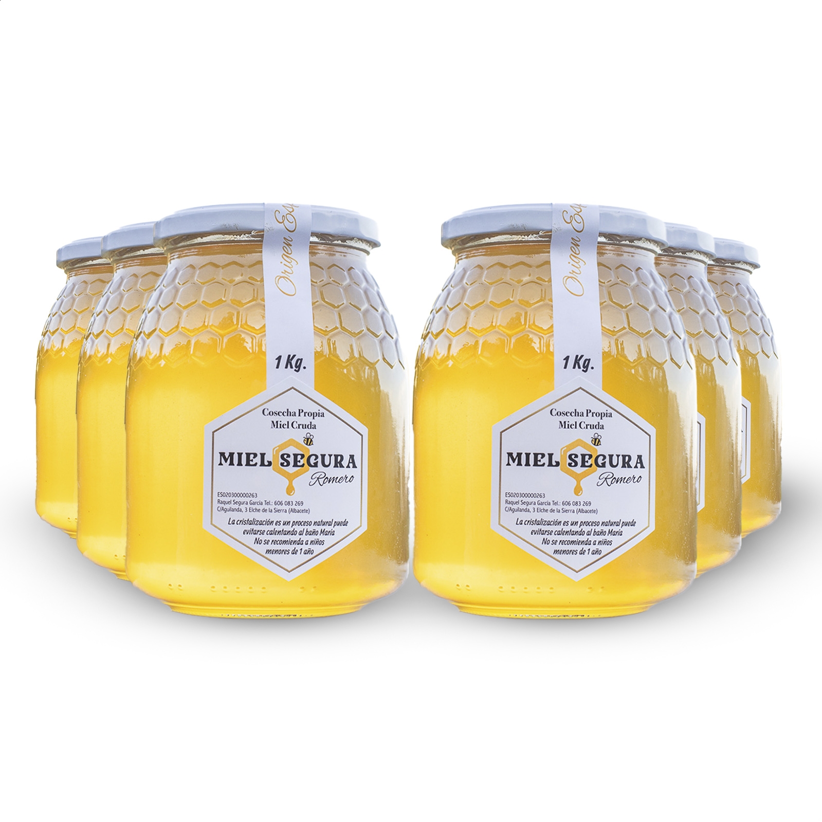 Miel Segura - Miel de Romero 1Kg, 6uds